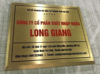 Mẫu Bảng Hiệu Công Ty Inox Đẹp