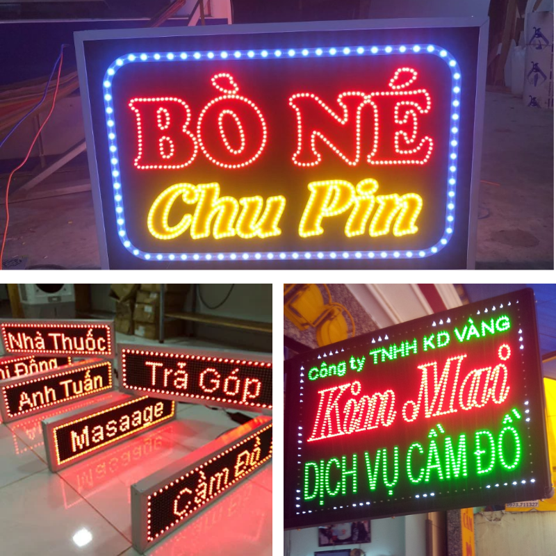 Mẫu Bảng Hiệu LED Vẫy Đẹp