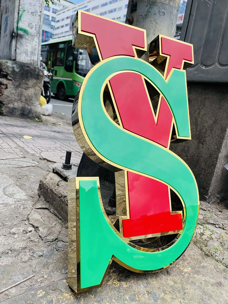 Chữ Inox Vàng Gương Đẹp Sang Trọng, Cao Cấp