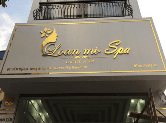 Thi Công Bảng Hiệu Quảng Cáo Chữ Nổi Inox Vàng Gương Đẹp