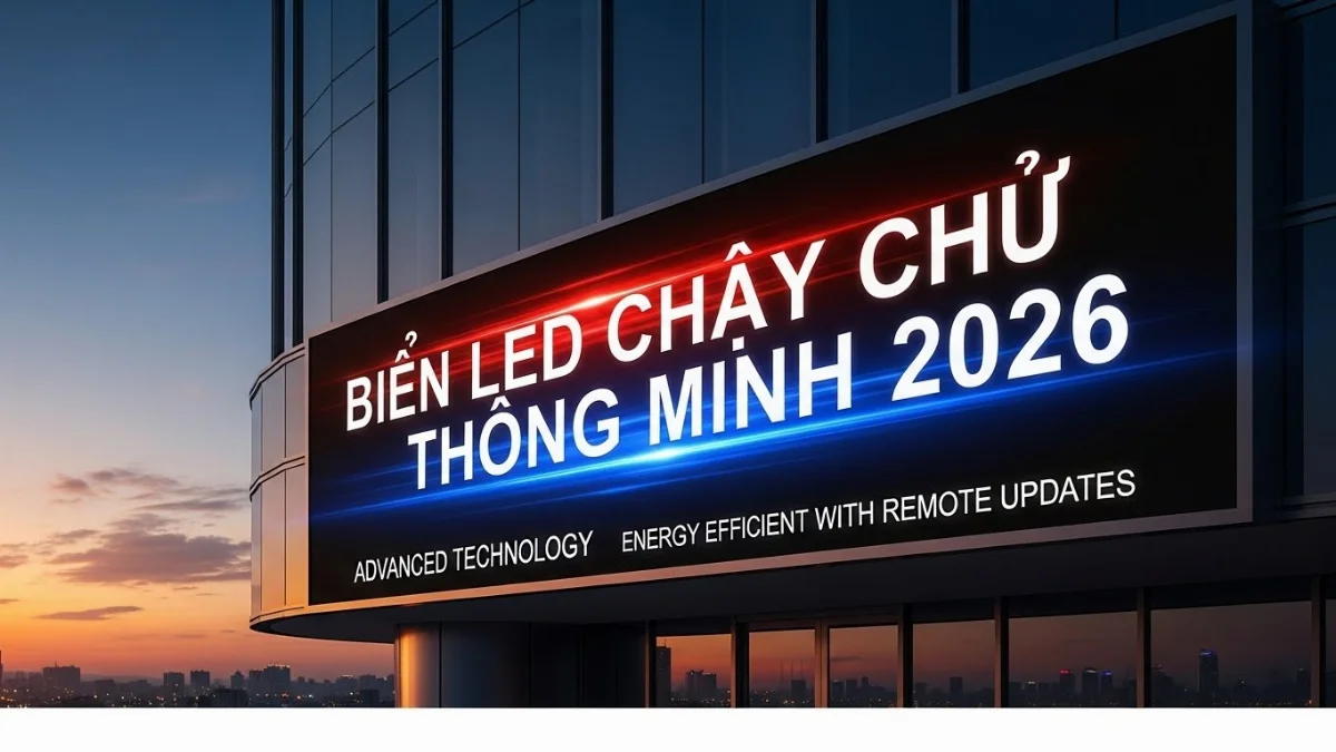 Mẫu Biển LED Hắt Chân Đẹp Năm 2026
