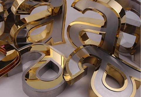 Mẫu Bảng Hiệu Chữ Nổi Inox Vàng Đẹp Năm 2026