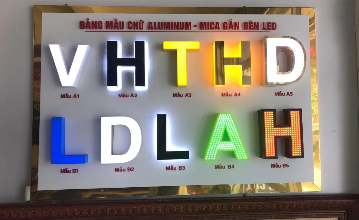 Thi Công Chữ Nổi Mica Đèn LED Đẹp