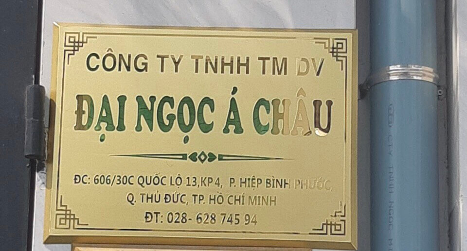 Bảng Hiệu Công Ty Inox Đẹp