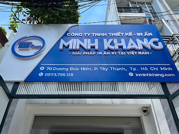 Thiết Kế Biển Hiệu Alu Chữ Nổi Mica