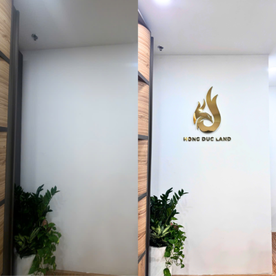 Thiết Kế Chữ Nổi Inox Vàng