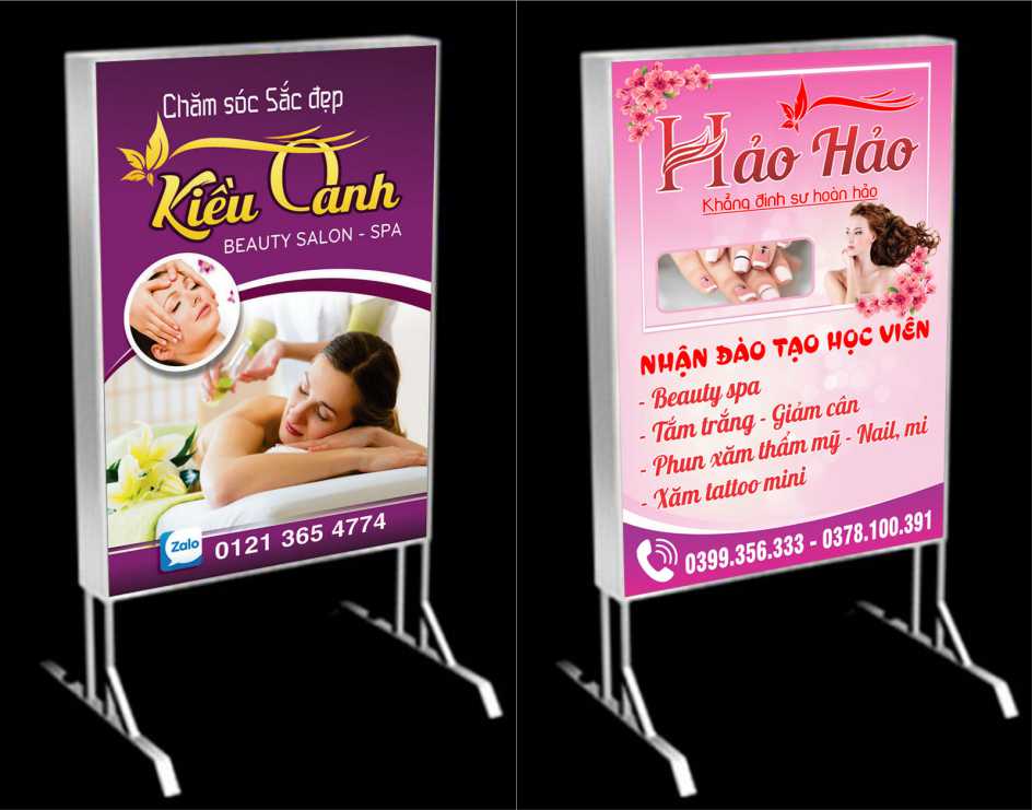 Mẫu Bảng Quảng Cáo Hộp Đèn Đẹp