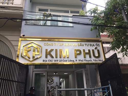 Biển Hiệu Alu Chữ Nổi Inox Đẹp