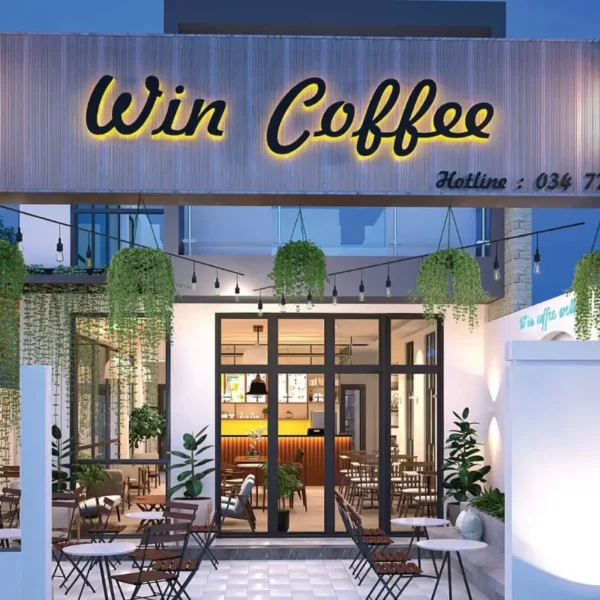 Thi Công Bảng Hiệu Chữ Nổi Mica Viền Inox Đẹp