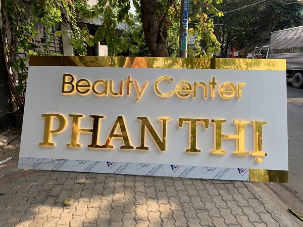 Bảng Hiệu Chữ Nổi Inox Vàng Sang Trọng, Bền Đẹp