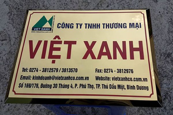 Thi Công Bảng Hiệu Công Ty Inox Đẹp