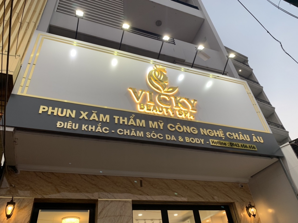Mẫu Biển Hiệu Alu Chữ Nổi Inox Đẹp