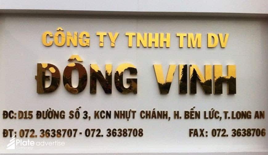 Thi Công Chữ Inox Vàng Đẹp