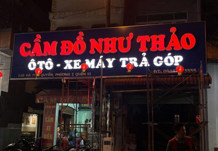 Thiết Kế Chữ Nổi Mica Đèn LED