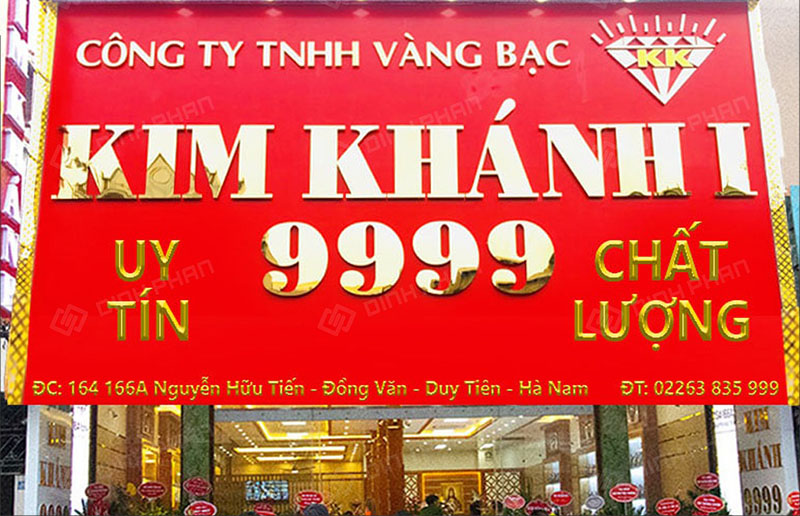 Xu Hướng Thiết Kế Bảng Hiệu Chữ Nổi Inox Vàng Năm 2026