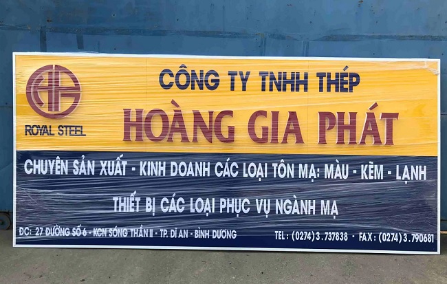 Mẫu Biển Quảng Cáo Hộp Đèn Mica Đẹp Năm 2026