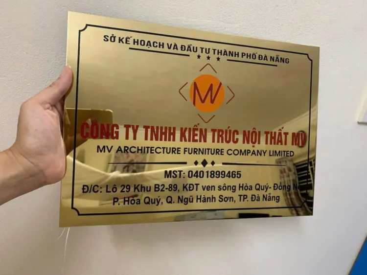 Bảng Hiệu Công Ty Inox Đẹp