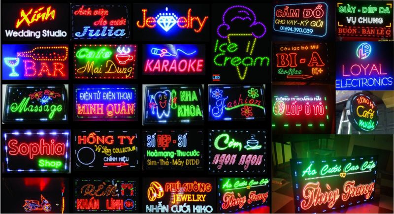 Bảng Hiệu LED Vẫy Đẹp