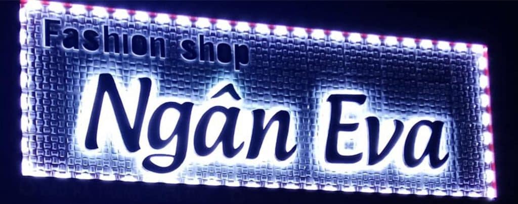 Thi Công Chữ Nổi Mica Hắt Sáng Chân