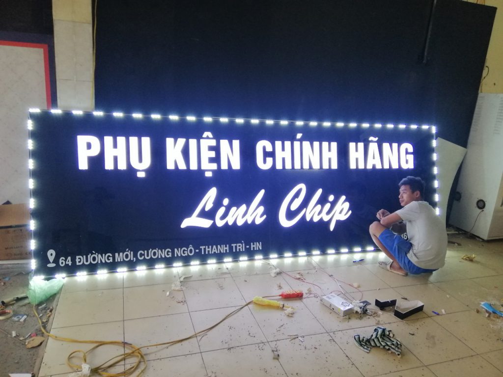 Mẫu Biển Chữ Nổi Đèn LED Đẹp
