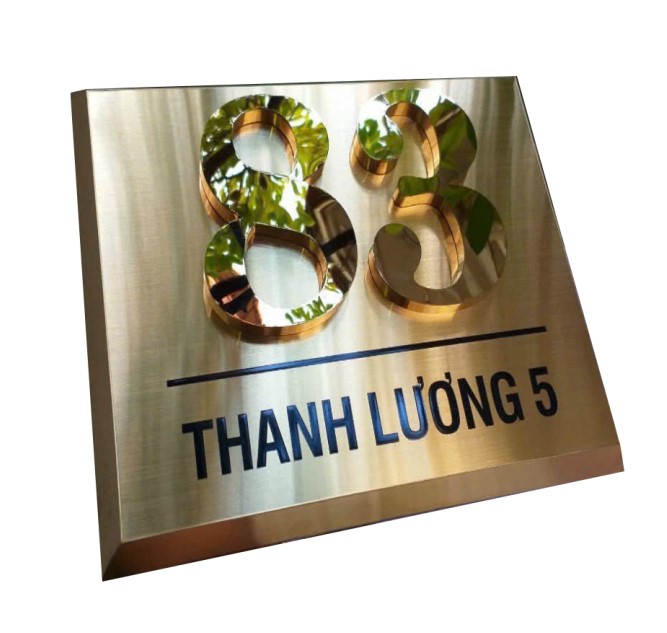 Mẫu Biển Chữ Nổi Inox Đẹp