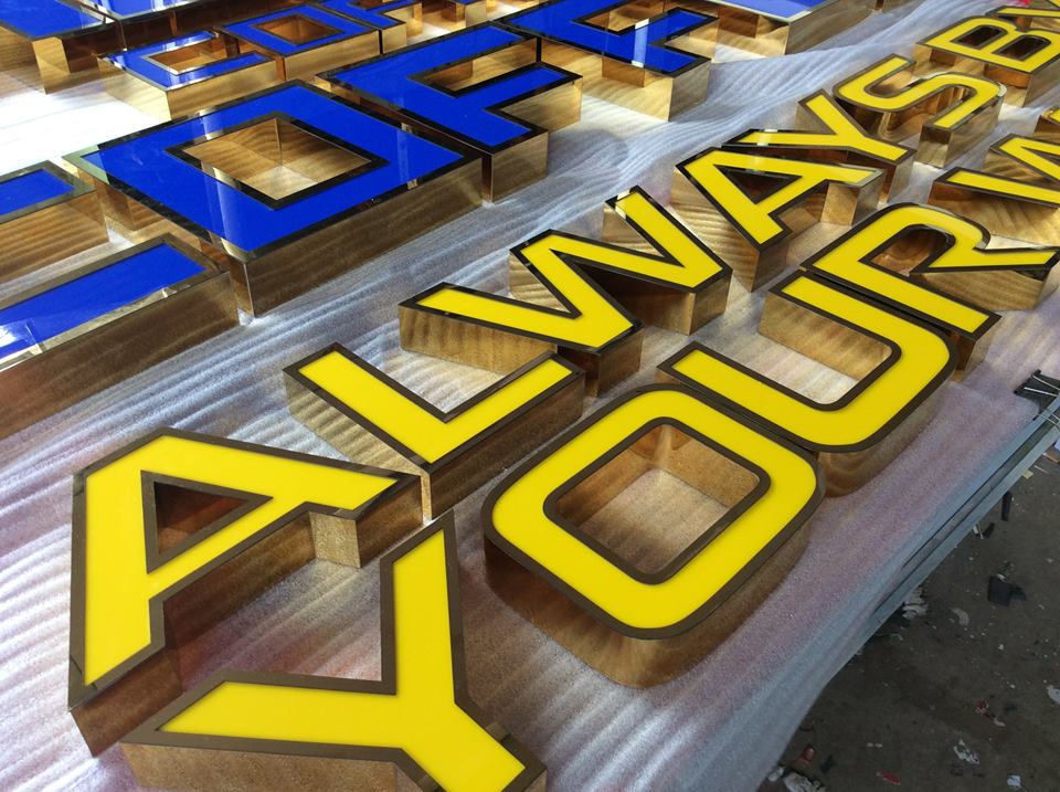 Mẫu Chữ Nổi Inox Đẹp