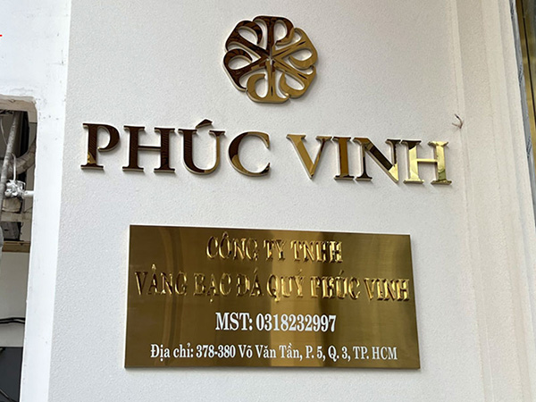 Mẫu Chữ Nổi Inox Vàng Năm 2026