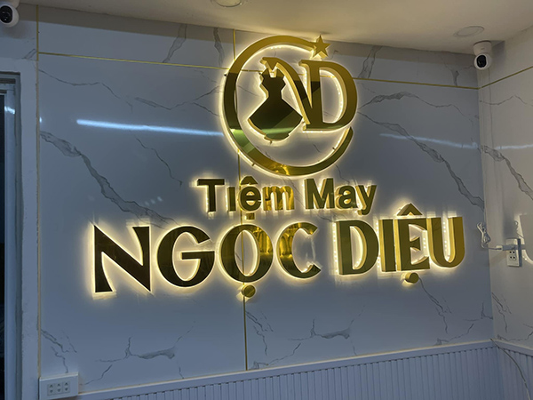 Chữ Nổi Inox Vàng Đẹp