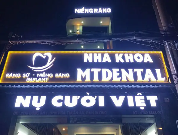 Mẫu Chữ Nổi Mica Đèn LED Đẹp