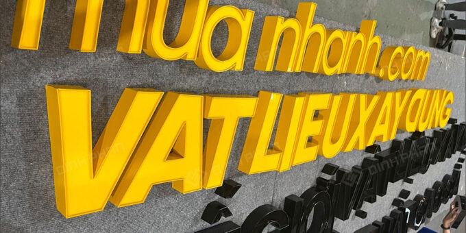 Mẫu Chữ Nổi Inox Vàng Năm 2026