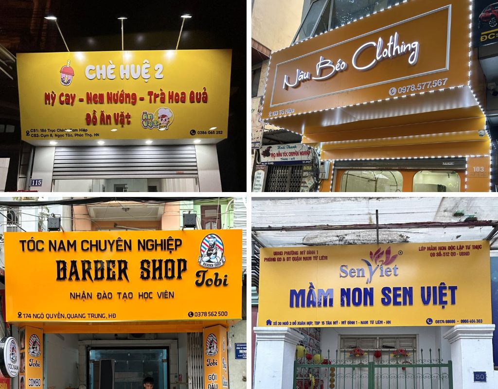 Thiết Kế Bảng Hiệu Alu Đẹp, Hiện Đại, Chuyên Nghiệp