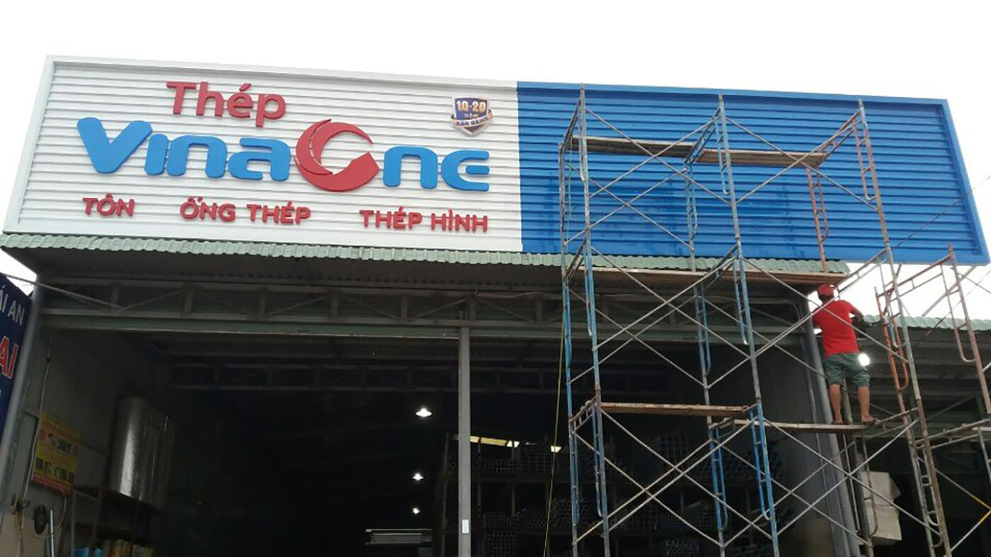 Thiết Kế Bảng Hiệu Chữ Nổi Alu Đẹp
