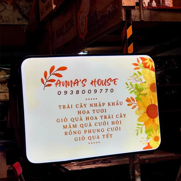 Thiết Kế Hộp Đèn Mica Chữ Nổi Đẹp