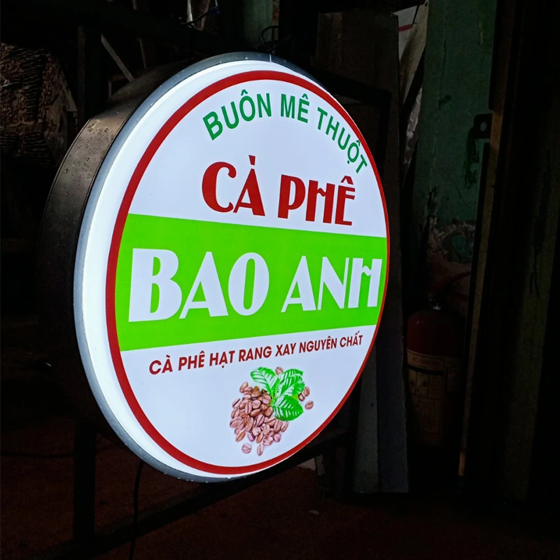 Thiết Kế Bảng Hiệu Hộp Đèn Hút Nổi Đẹp