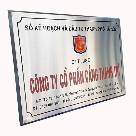 Thi Công Bảng Hiệu Chữ Nổi Inox Trắng Xước Đẹp