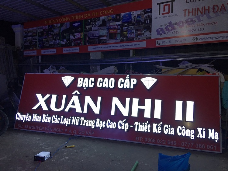 Chữ Nổi Mica Đèn LED Đẹp