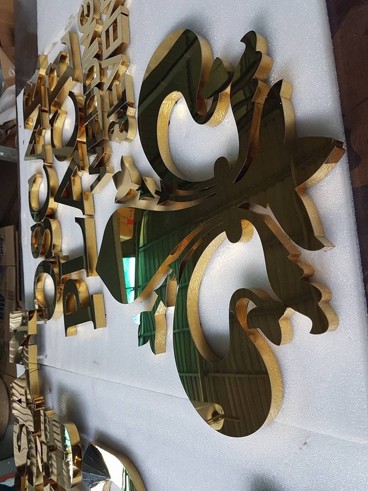 Thiết Kế Chữ Nổi Inox Vàng