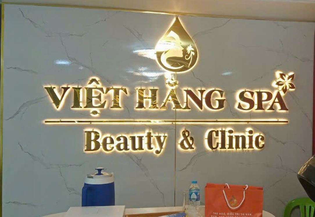 Mẫu Biển Chữ Nổi Inox Vàng Gương Đẹp