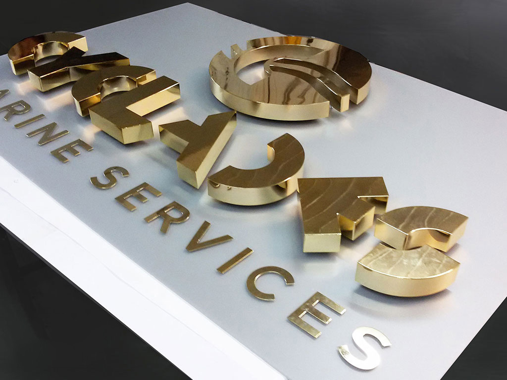 Chữ Inox Vàng Gương Đẹp Sang Trọng, Cao Cấp