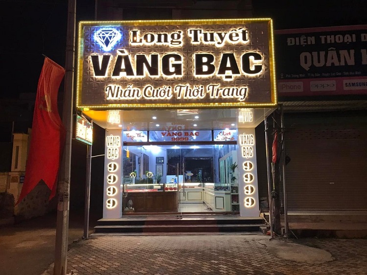 Mẫu Biển Chữ Nổi Inox Vàng Gương Đẹp