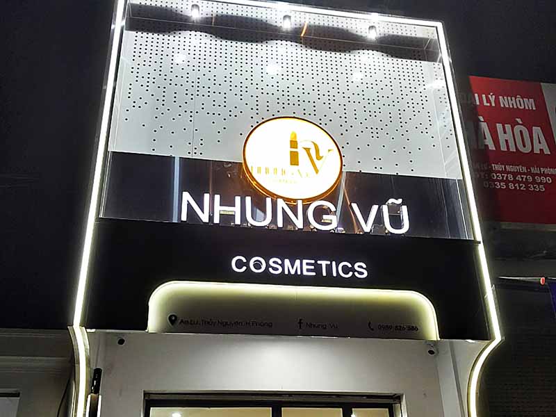 Mẫu Biển Hiệu Alu Chữ Nổi Inox Đẹp Năm 2026