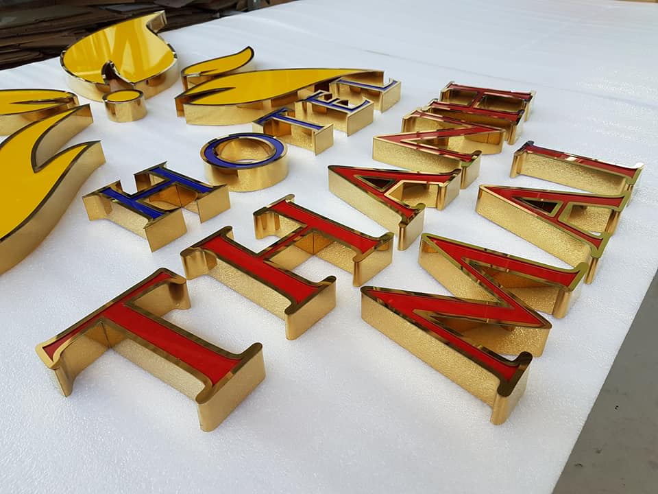 Mẫu Bảng Hiệu Chữ Nổi Inox Đẹp