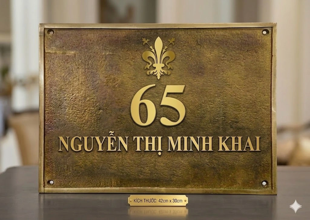 Mẫu Chữ Inox Vàng Xước Đẹp Năm 2026