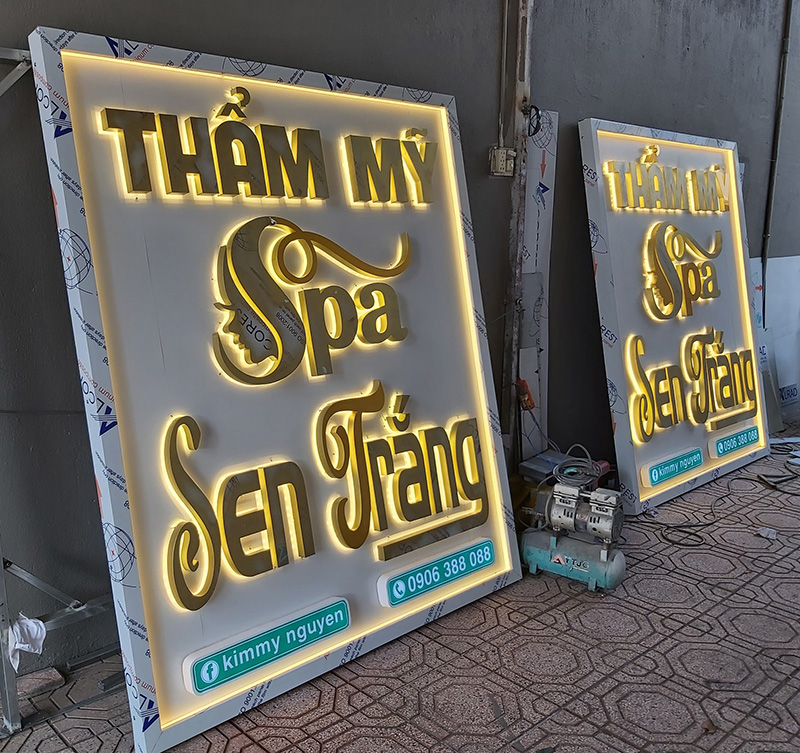 Chữ Inox Vàng Gương Đẹp Sang Trọng, Cao Cấp