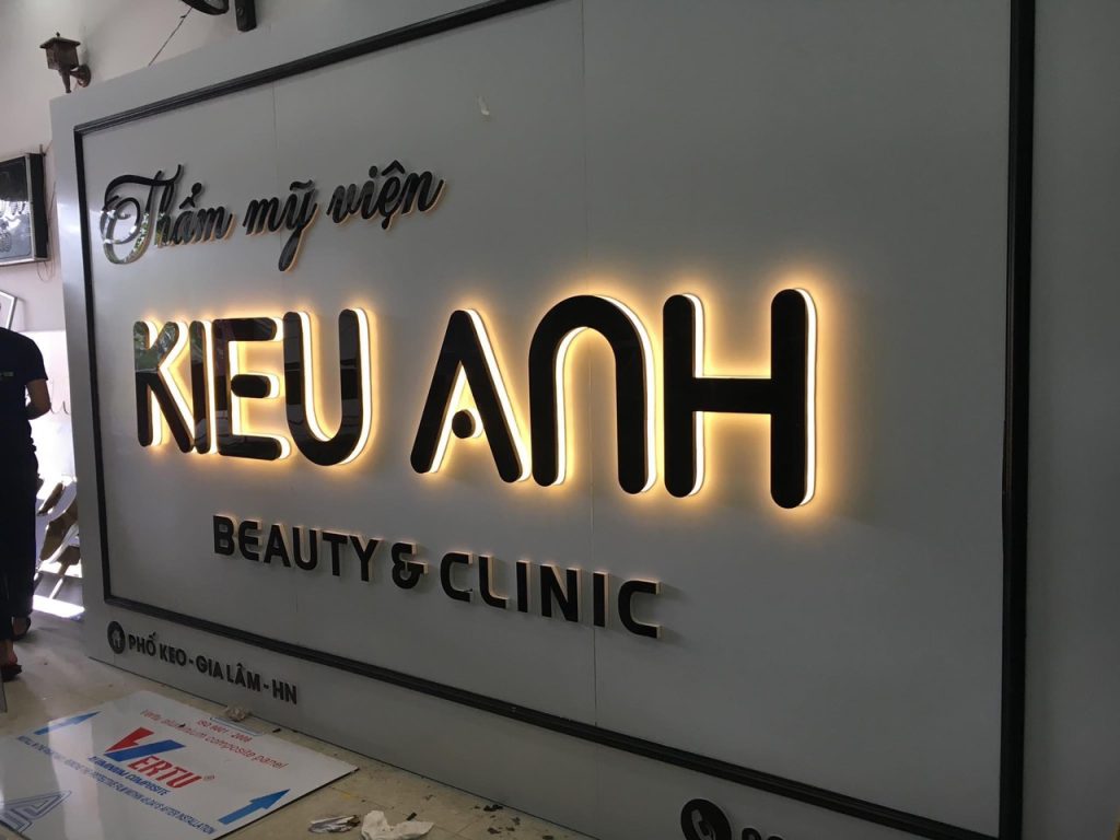Thiết Kế Biển Chữ Nổi Đèn LED Đẹp, Sang Trọng