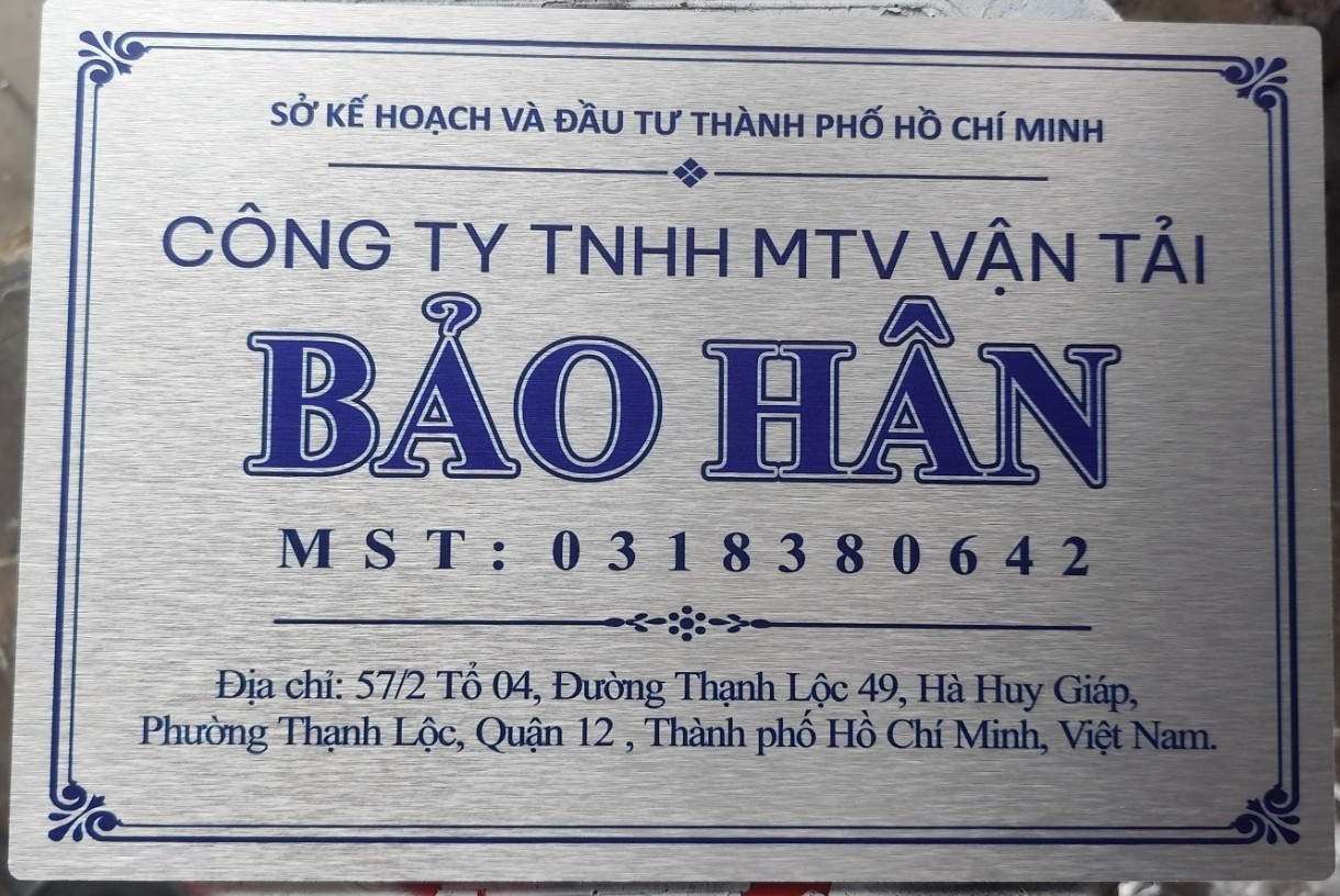 Thiết Kế Bảng Hiệu Chữ Nổi Inox Trắng Xước Đẹp