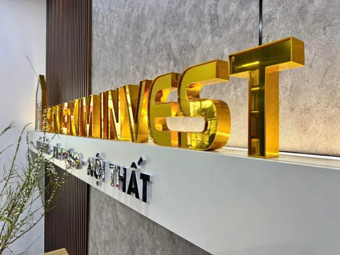 Gia Công Chữ Nổi Inox Vàng TP.HCM Sang Trọng