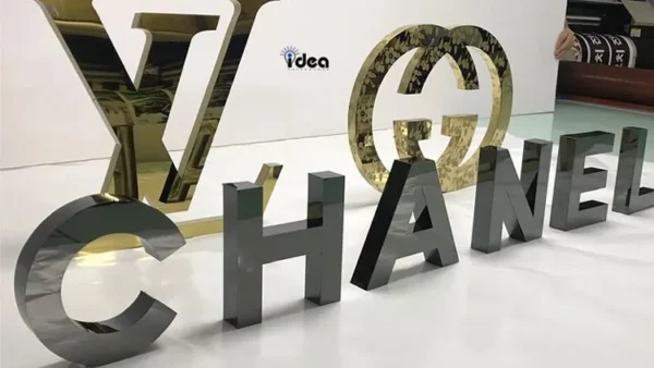 Bảng Hiệu Chữ Nổi Inox Hắt Sáng Chân Đẹp Sang Trọng