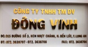 Bảng hiệu bằng đồng-inox ăn mòn